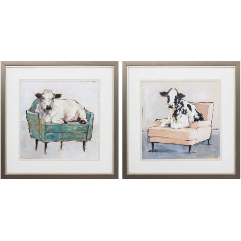 Mooving In Neutral Framed Art