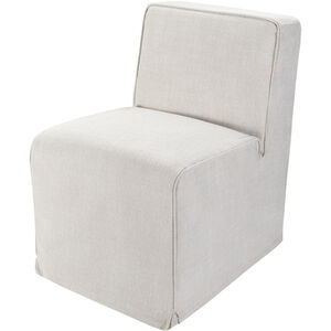 Bonner Upholstery: Light Beige; Base: Black Dining Chair