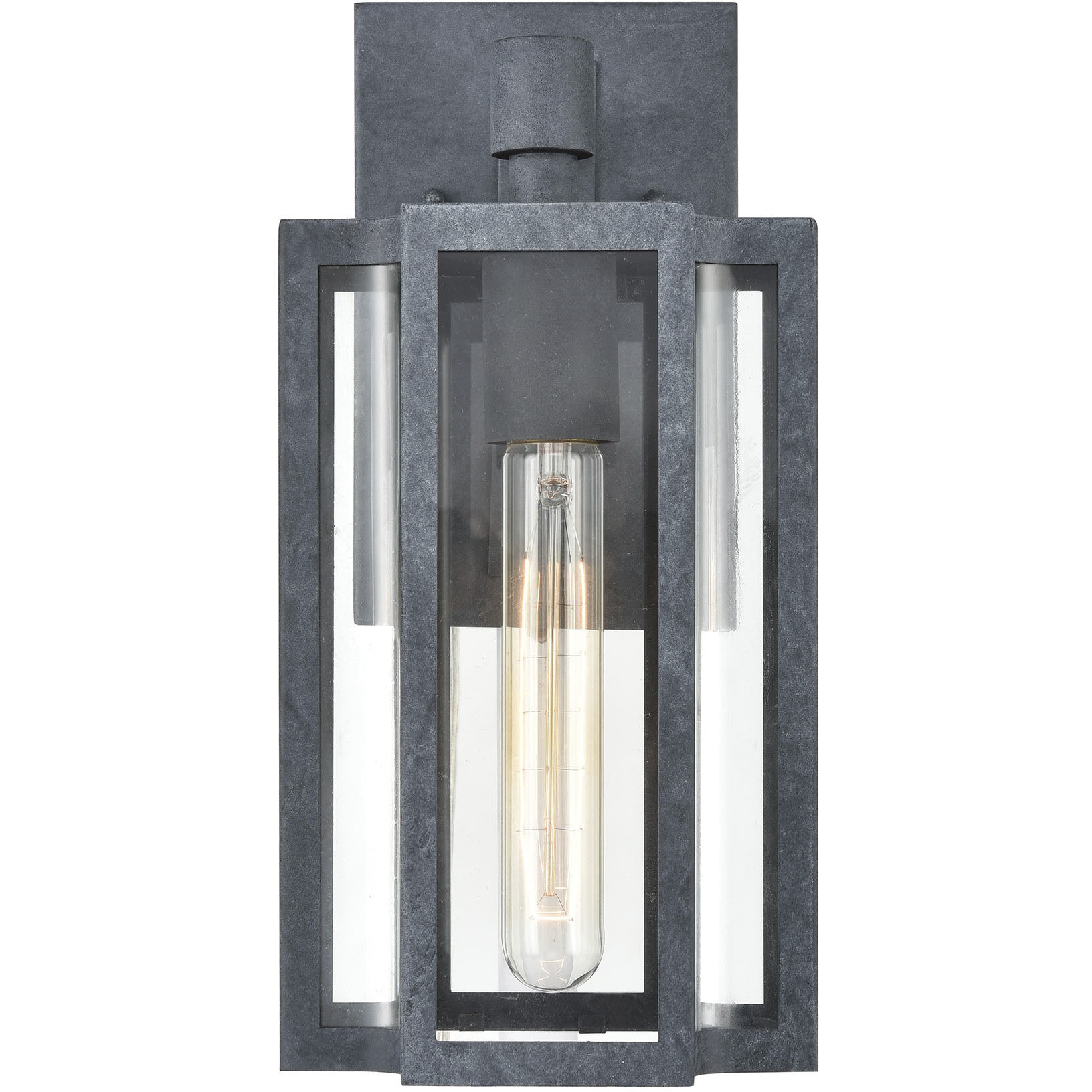Bianca 1 Light 13 inch Aged Zinc Outdoor Wall Sconce