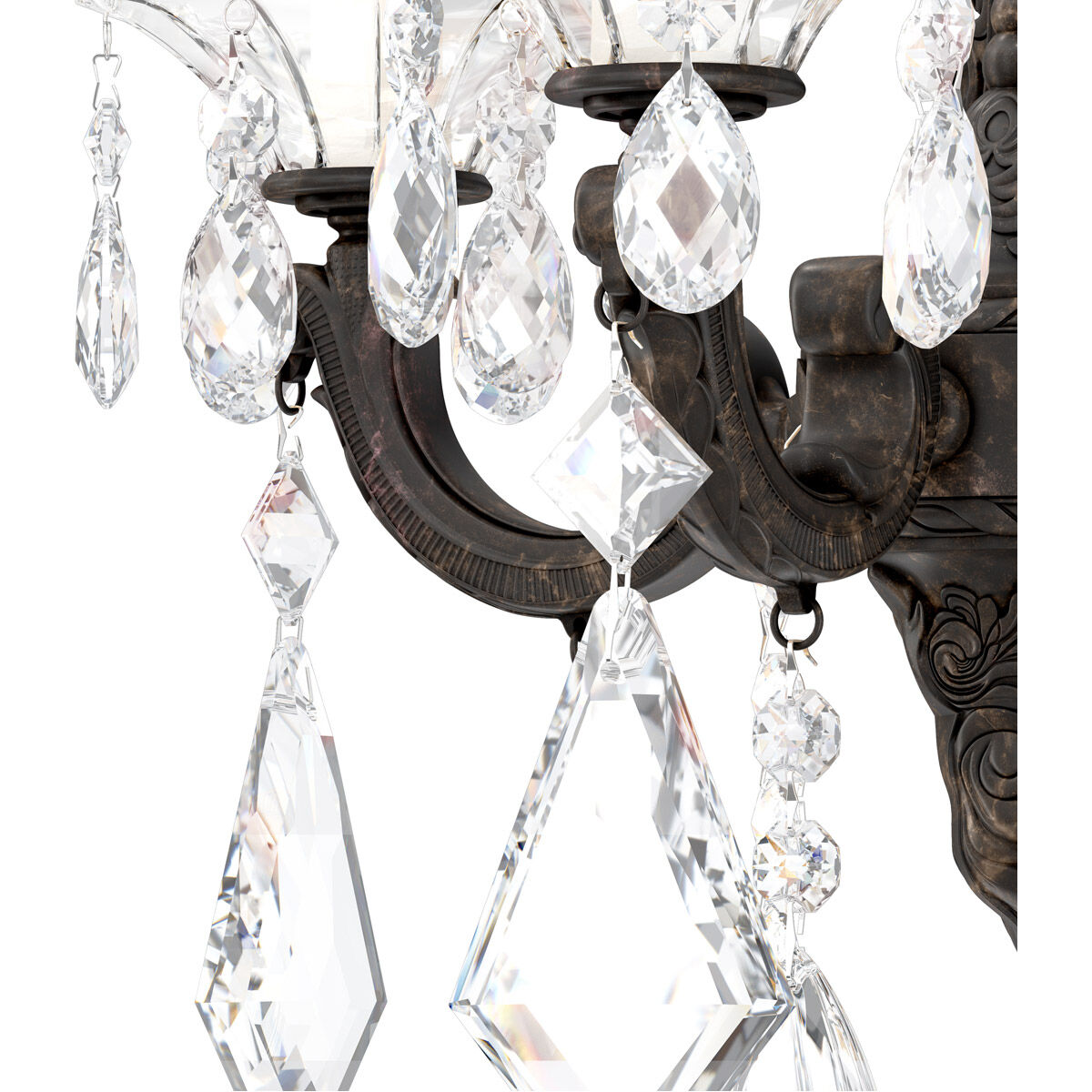 La Scala 2 Light 6.5 inch Heirloom Bronze Wall Sconce Wall Light in Heirloom Bronze Cast