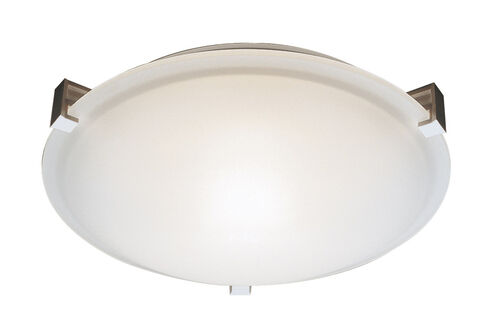 Neptune 2 Light 12 inch Brushed Nickel Flushmount Ceiling Light