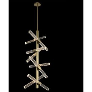 Apollo LED 22 inch Brushed Champagne Gold Foyer Light Ceiling Light