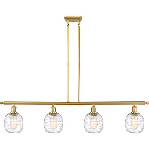 Ballston Belfast 4 Light 48 inch Satin Gold Island Light Ceiling Light
