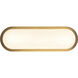 Alora Mood Evelyn 5.25 inch Brushed Gold and Alabaster Wall/Vanity Light Wall Light