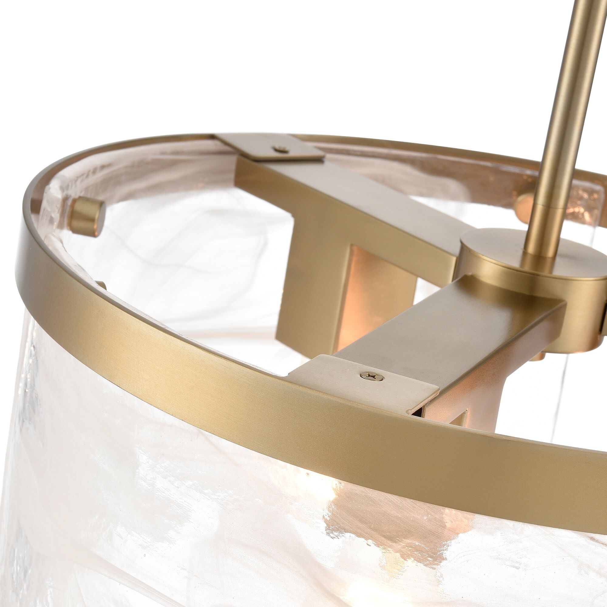 Skye 3 Light 15 inch Brushed Brass Pendant Ceiling Light