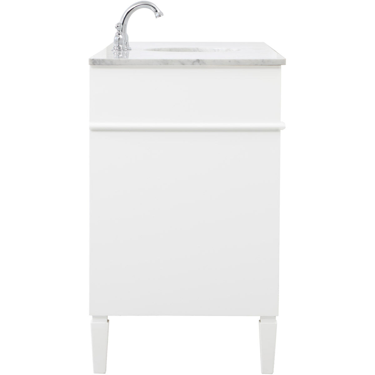 Park Avenue 60 X 22 X 35 inch White Vanity Sink Set