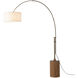Tambo 86 inch 23.00 watt Natural Ash and Weathered Brass Arc Floor Lamp Portable Light