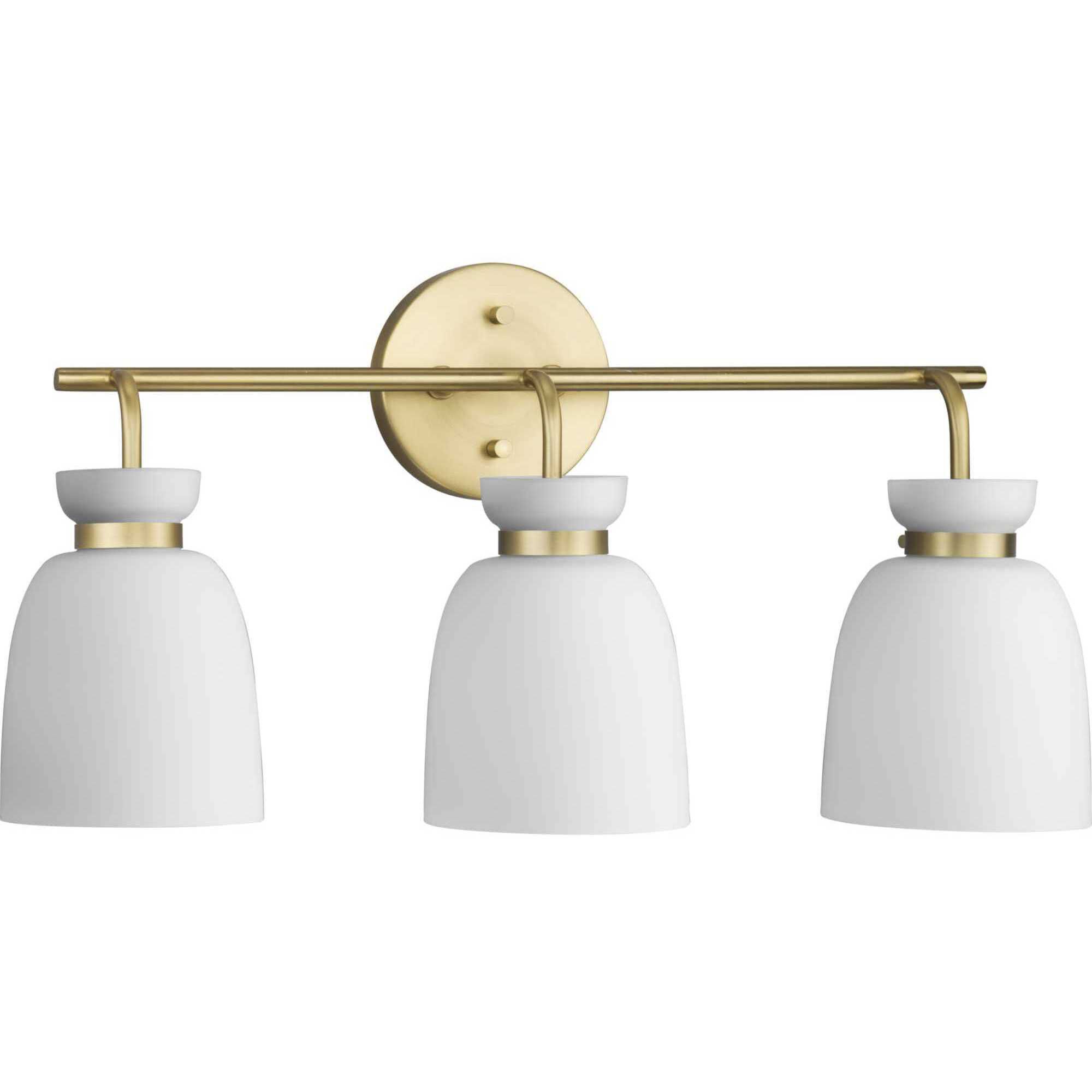 Lexie 3 Light 22 inch Brushed Gold Bathroom Vanity Light Wall Light