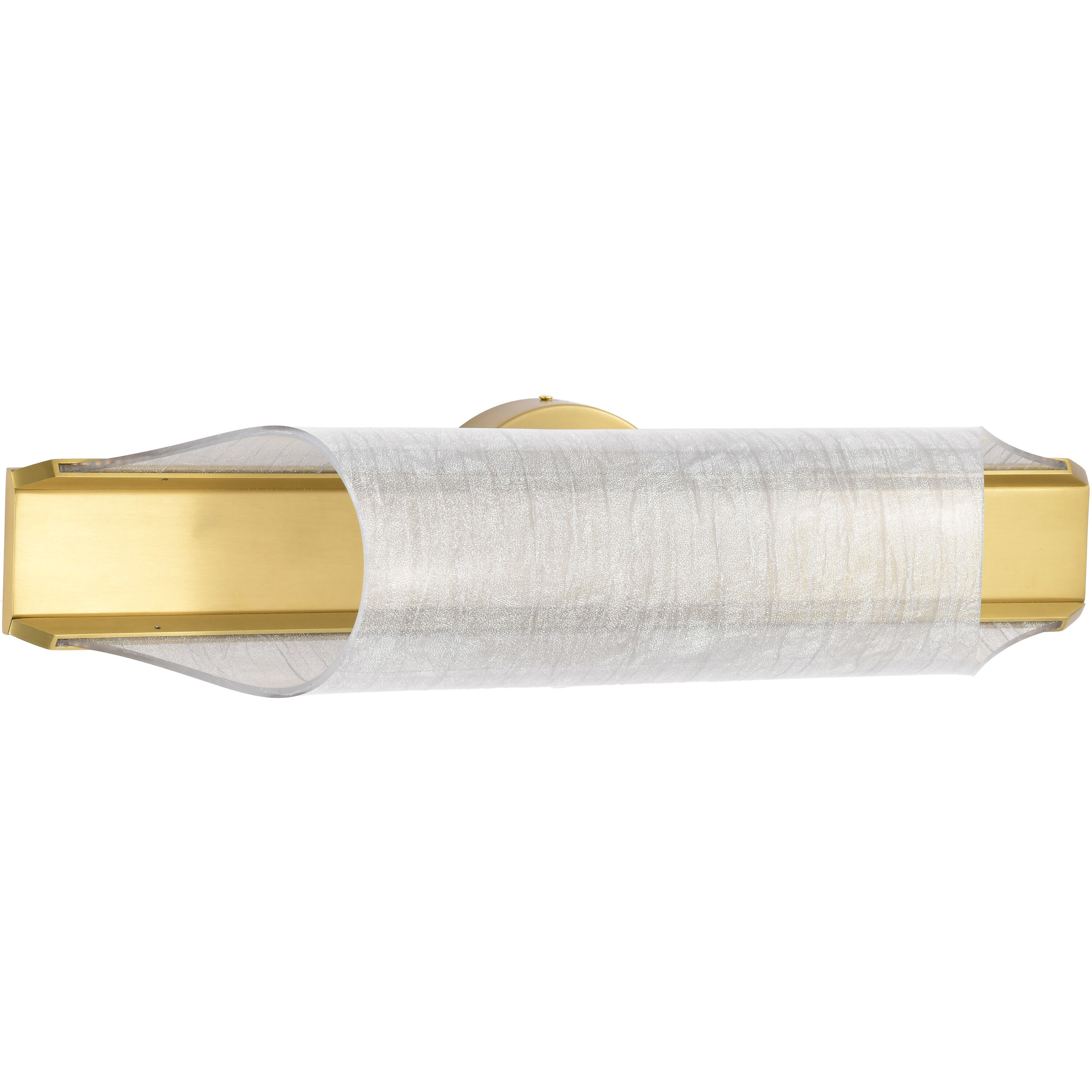 Idris LED 24.5 inch Vintage Brass Vanity Wall Light