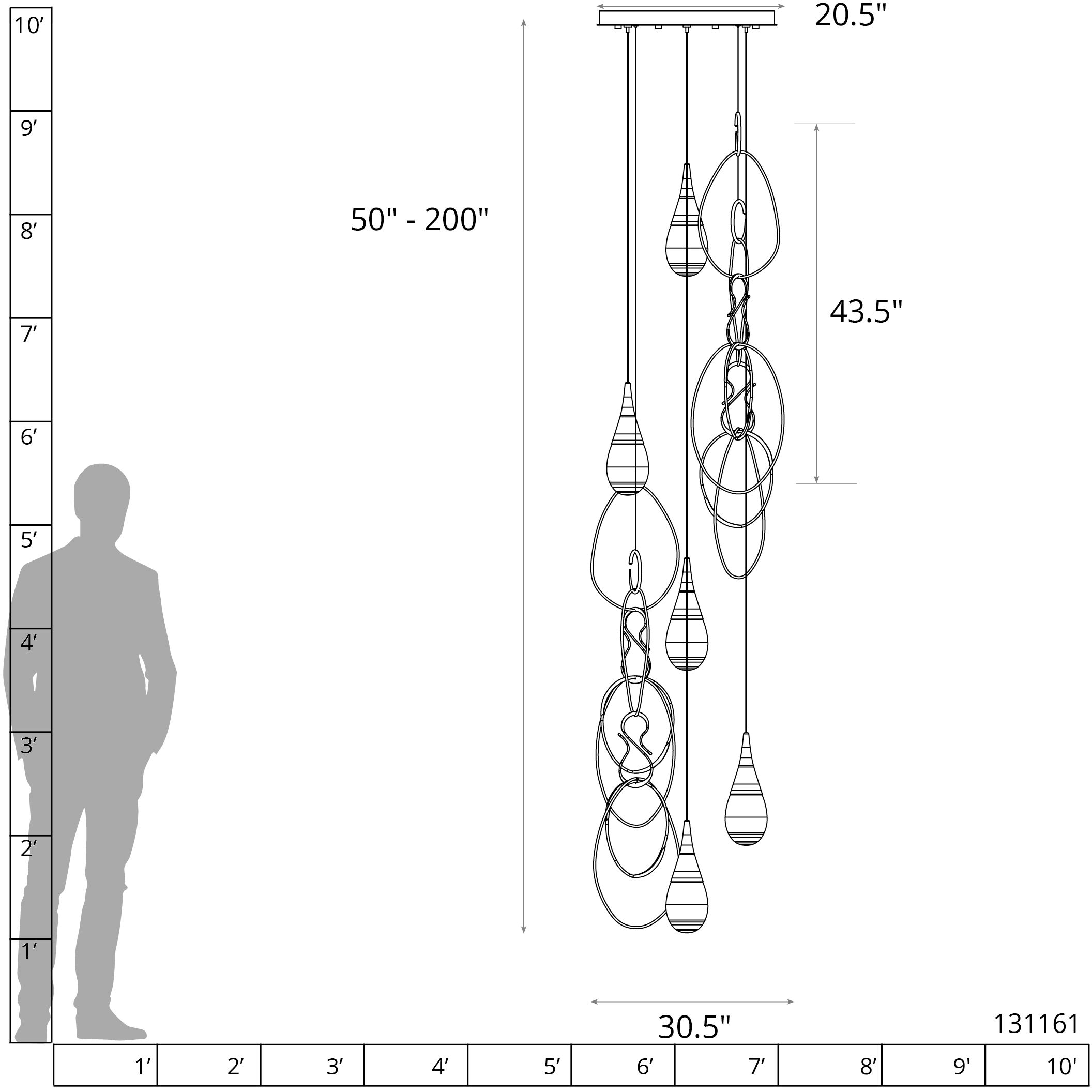 Lyric 5 Light 30.5 inch Vintage Platinum Multi-Light Pendant Ceiling Light