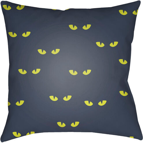 Boo 18 X 18 inch Grey Outdoor Throw Pillow