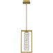 Dazzle LED 8 inch Soft Gold Mini Pendant Ceiling Light