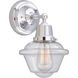 Aditi Small Oxford 1 Light 7.5 inch Polished Chrome Sconce Wall Light, Aditi