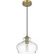 Destry 1 Light 9 inch Satin Gold Pendant Ceiling Light