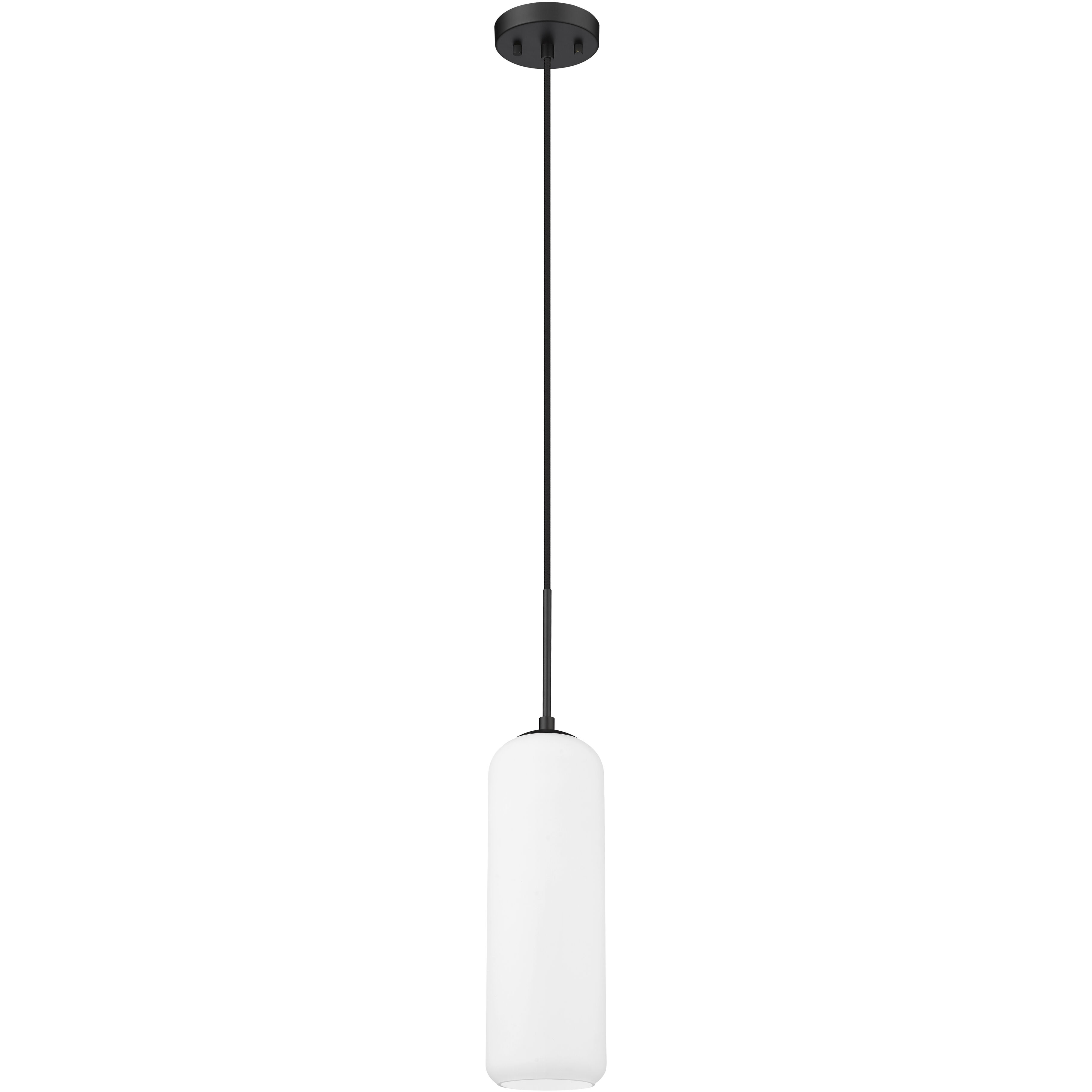 Monty 1 Light 5.25 inch Matte Black Pendant Ceiling Light