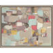 Gathering Stories Brown and Blue and Pink Canvas