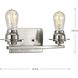 Debut 2 Light 14 inch Brushed Nickel Bath Vanity Wall Light, Design Series