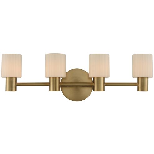 Harlowe LED 26 inch Winter Brass Vanity Light Wall Light