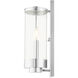 Hillcrest 2 Light 15.75 inch Polished Chrome Medium Outdoor Wall Lantern