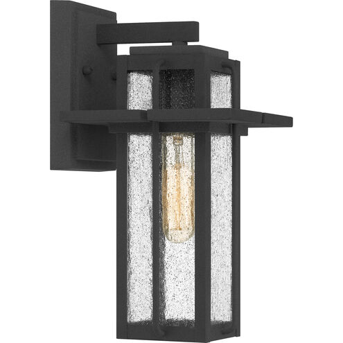 Randall 1 Light 13 inch Mottled Black Outdoor Wall Lantern, Medium