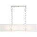 Abbott 8 Light 44 inch Satin Nickel Linear Chandelier Ceiling Light