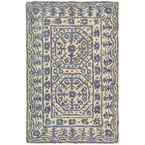 Hendrick 36 X 24 inch Blue Rug, Rectangle