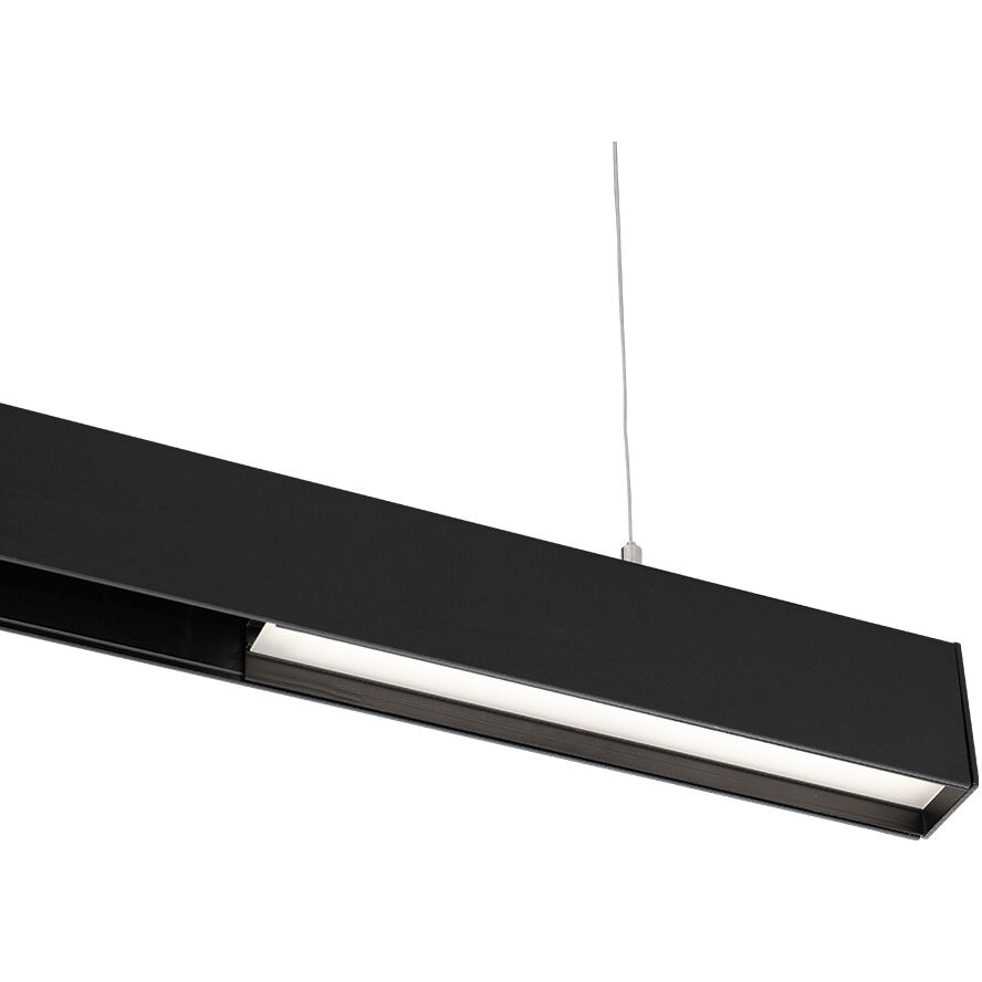 Ventrix 1 Light 48 Black Track Fixtures Ceiling Light