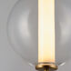 Axle LED 8 inch Gold Single Pendant Ceiling Light