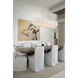 Addis 14 Light 51.75 inch Polished Chrome Linear Chandelier Ceiling Light in Tronchi Glass White