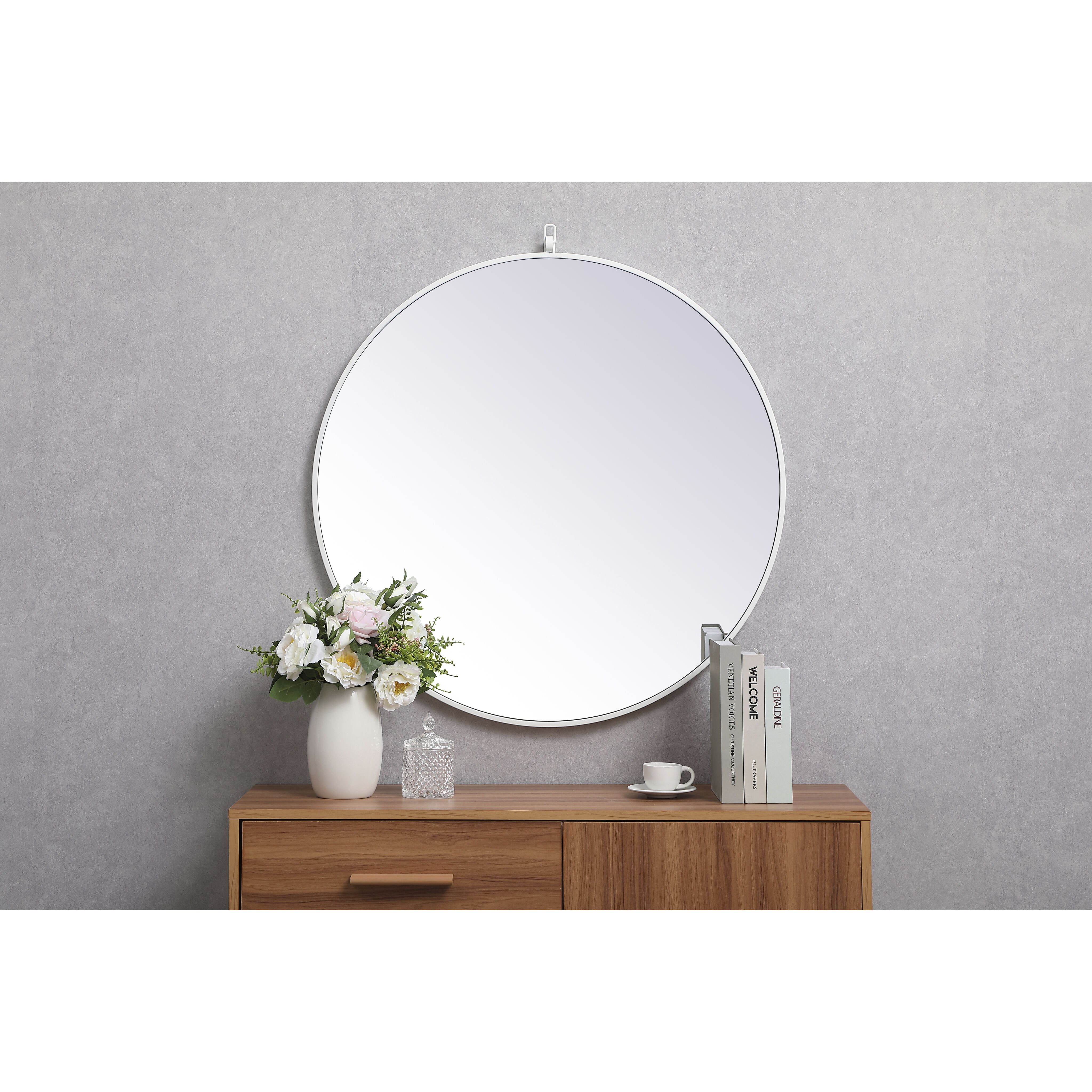Eternity 32 X 32 inch White Wall Mirror