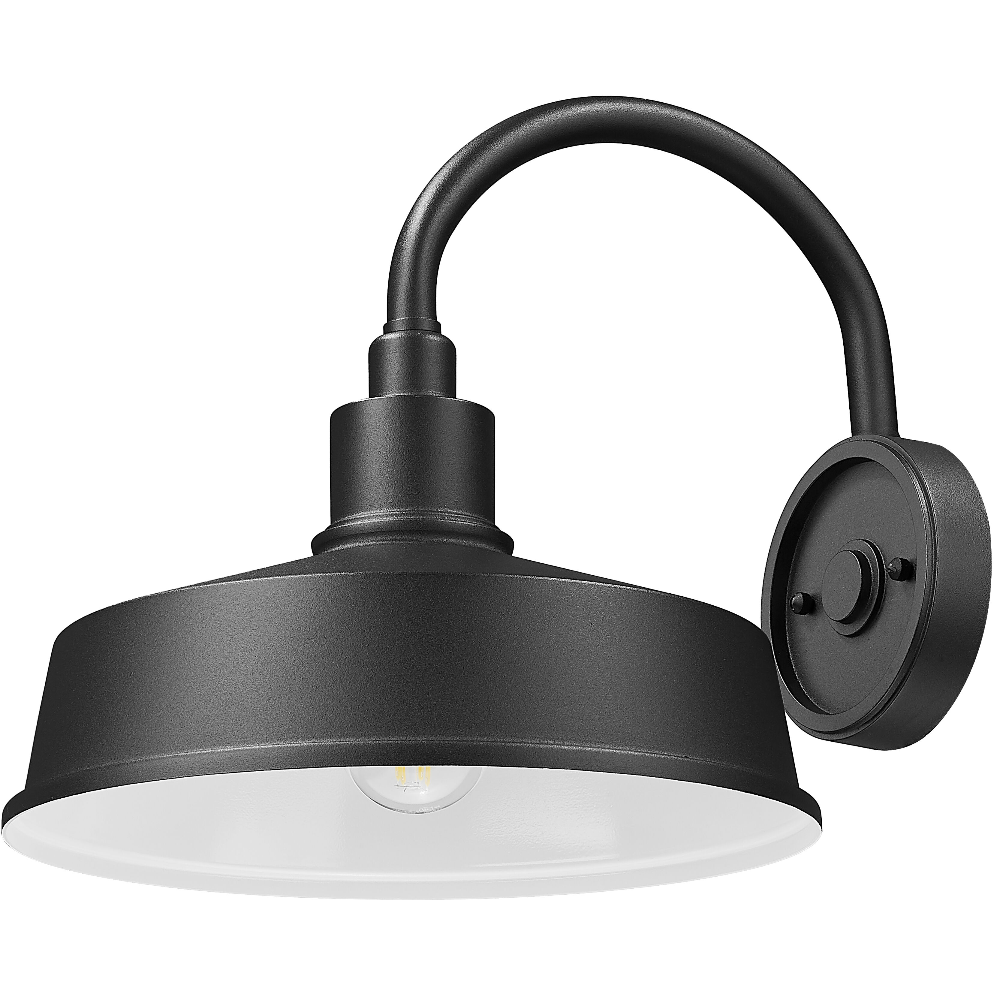 RLM 1 Light 12.5 inch Sand Black Outdoor Wall Light