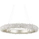 Iconoclast LED 32 inch Contemporary Silver Leaf and Contemporary Silver Chandelier Ceiling Light