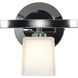 Sydney 1 Light 8 inch Chrome Wall Sconce Wall Light in Opal,  7.5 inch