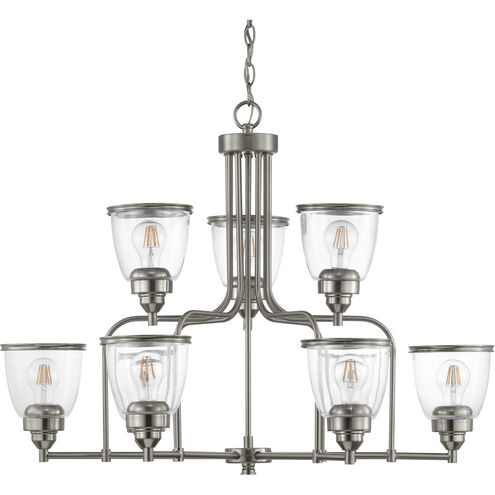 San Francisco Bay 9 Light 34 inch Brushed Nickel Chandelier Ceiling Light