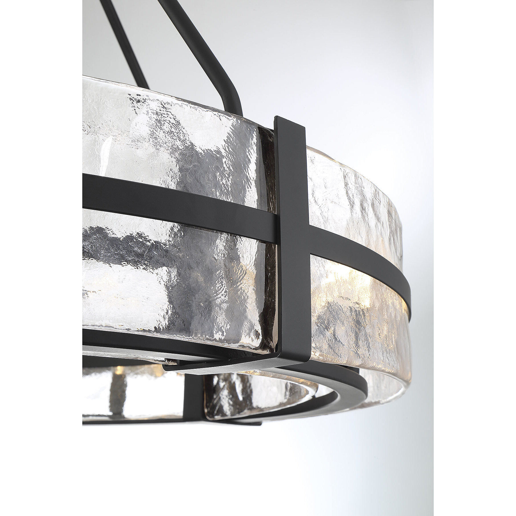 Hudson 12 Light 36 inch Matte Black Pendant Ceiling Light