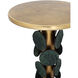 Nasturtium 24.5 X 13.75 inch Antique Brass and Patina Brass Accent Table