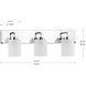 Merry 3 Light 24 inch Polished Chrome Bath Vanity Light Wall Light
