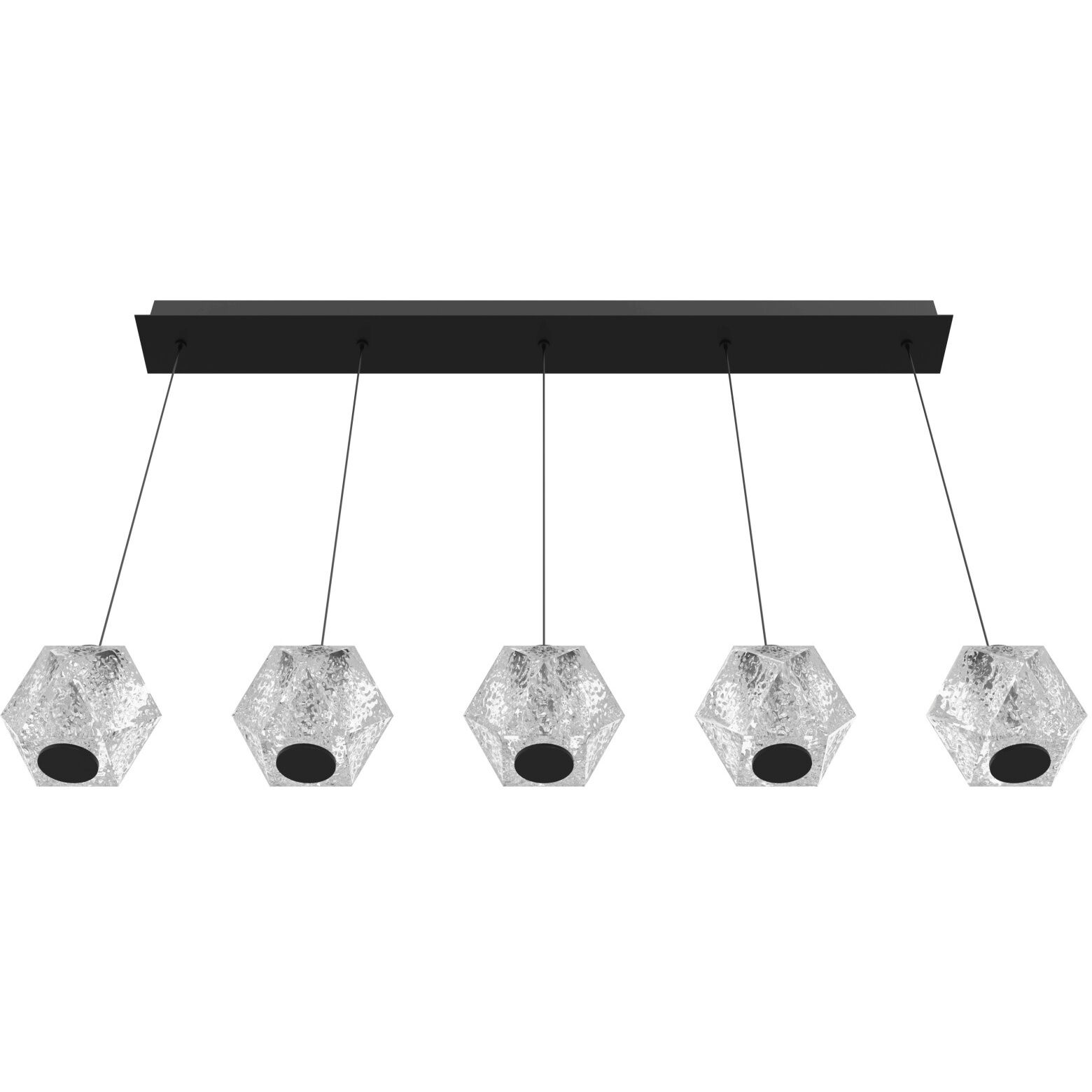 Beluga LED 6 inch Black Multi Port Pendant Ceiling Light