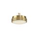 Kute 60 1 Light Brushed Satin Brass Fan Light Kit