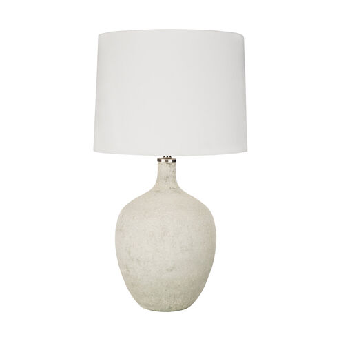 Ives 27.5 inch 100 watt White Table Lamp Portable Light