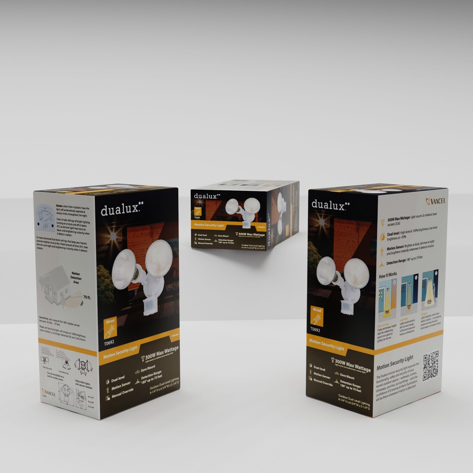 Outdoor Security LED 6.25 inch White Outdoor Security