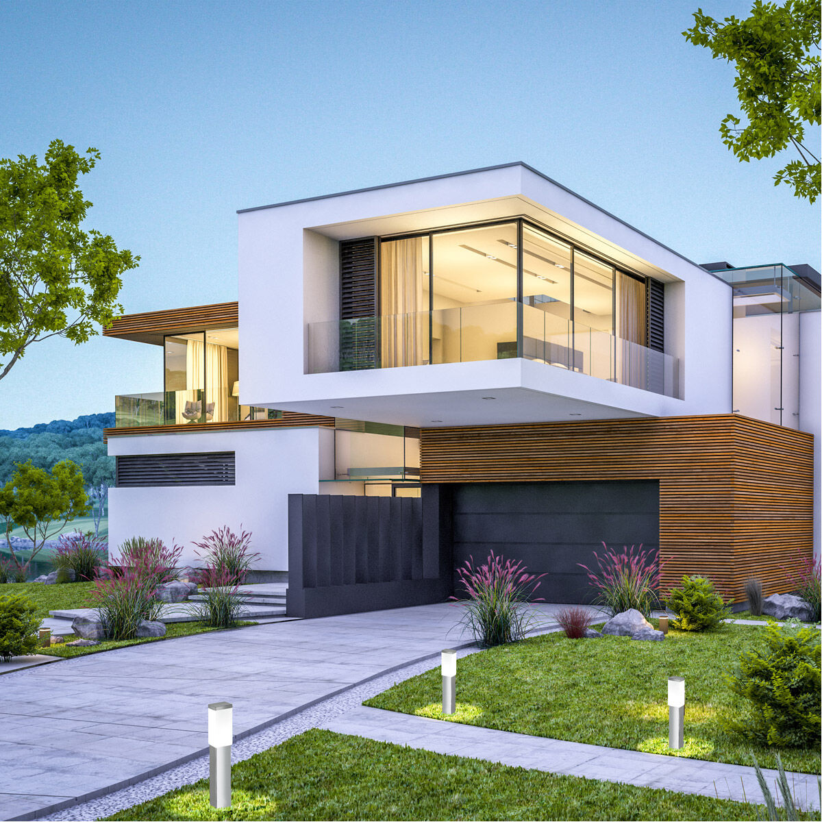 Calgary 120 60 watt Stainless Steel Outdoor Path Light