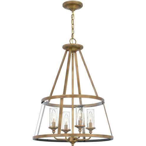 Barlow 4 Light 20 inch Weathered Brass Pendant Ceiling Light