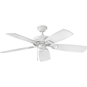 Marquis 52 inch Chalk White with Chalk White / Weathered Wood Blades Ceiling Fan, Regency Series
