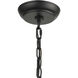 Bridgette 4 Light 14 inch Matte Black with Satin Brass Pendant Ceiling Light