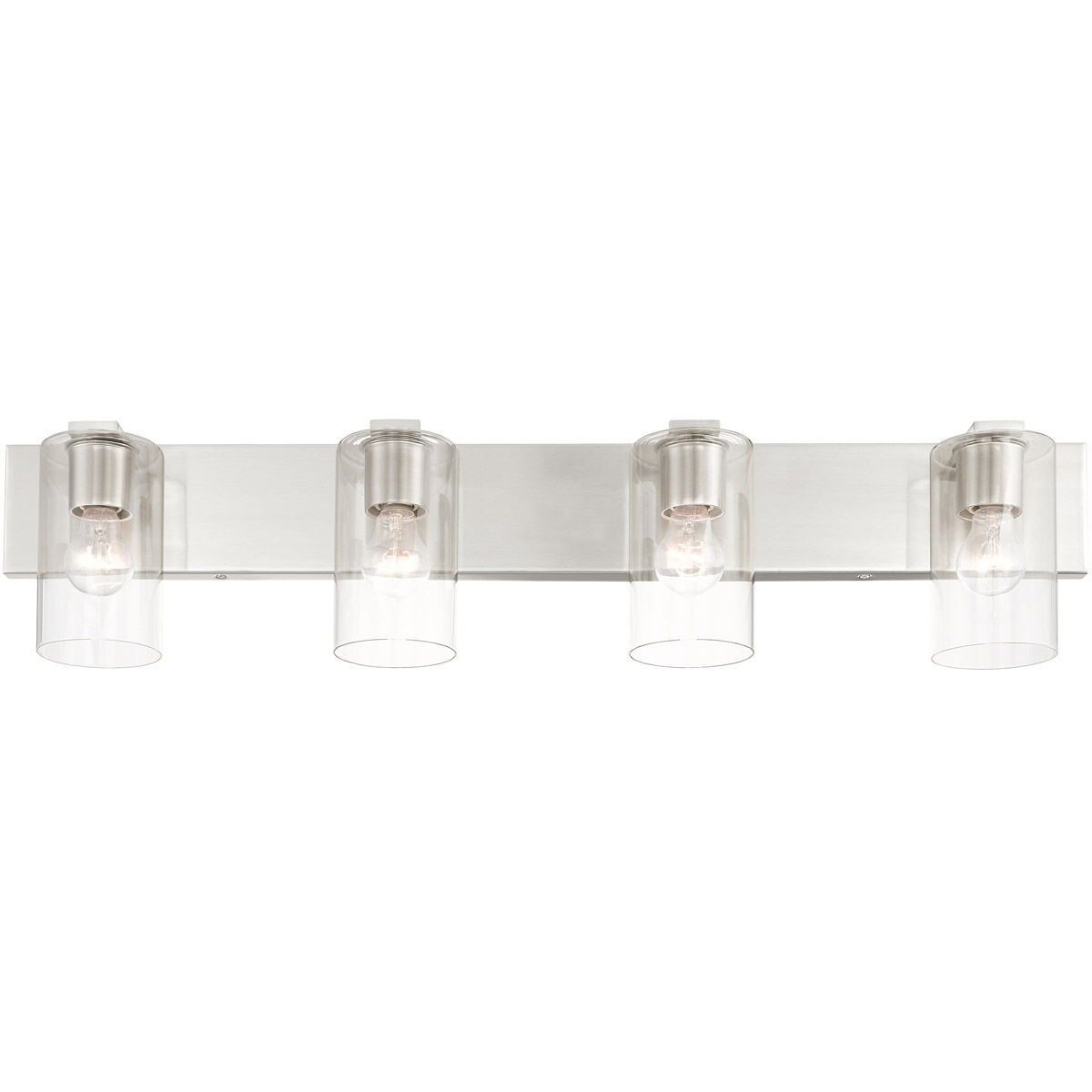 Zurich 4 Light 36 inch Brushed Nickel Vanity Sconce Wall Light