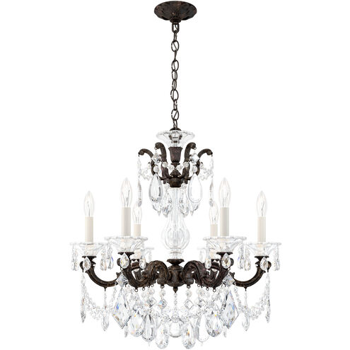 La Scala 6 Light 23 inch Heirloom Bronze Chandelier Ceiling Light in Heirloom Bronze Cast