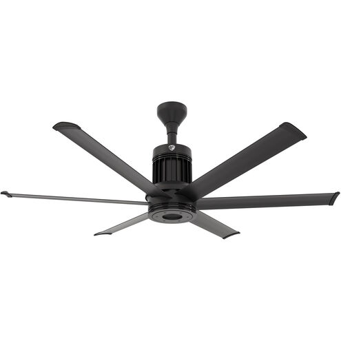 i6 60 inch Black Indoor Ceiling Fan in Standard, 6 in, Standard Mount