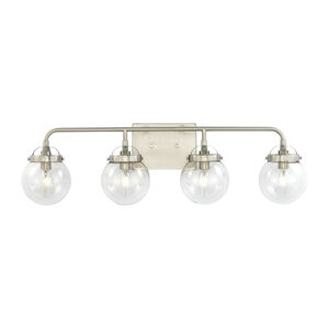 Bryce 4 Light 30 inch Brushed Nickel Bath Vanity Wall Sconce Wall Light