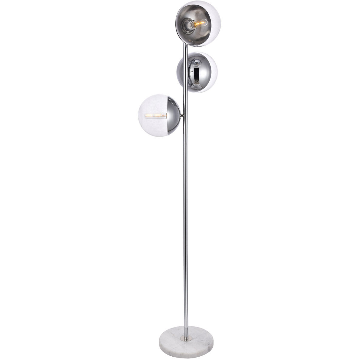 Oyster Bay 66 inch 40 watt Chrome Floor Lamp Portable Light